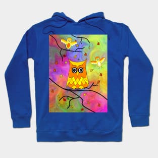 PSYCHEDELIC Autumn Owl Hoodie